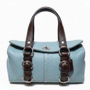 Coach Vintage Chelsea Satchel in Light Blue - EUC!